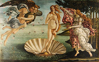 La Naissance de Vénus : peinture de Sandro Botticelli