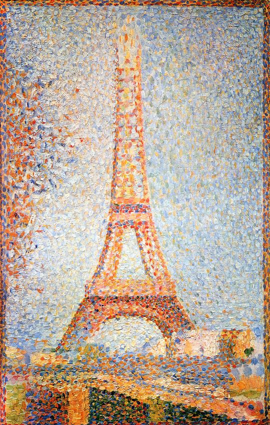 La Tour Eiffel, oeuvre pointilliste de Georges Seurat
