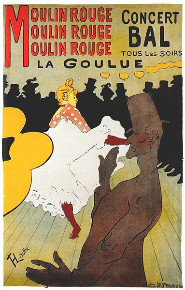 Affiche "La Goulue" par Henry Toulouse-Lautrec.
©Wikipédia