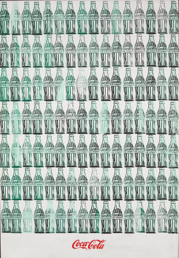 Green Coca-Cola Bottles. Réalisé par Andy Warhol en 1962.
