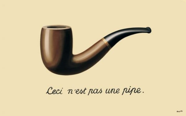 Tableau Ceci n'est pas une pipe de René Magritte 