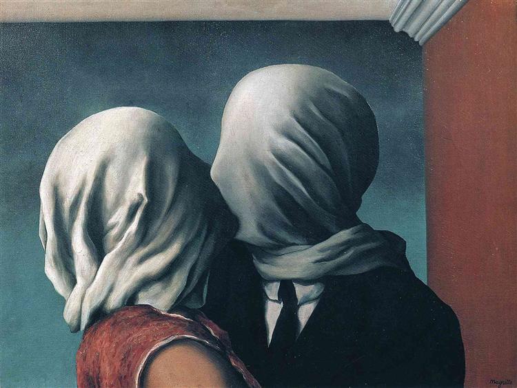 Tableau Les Amants de René Magritte
