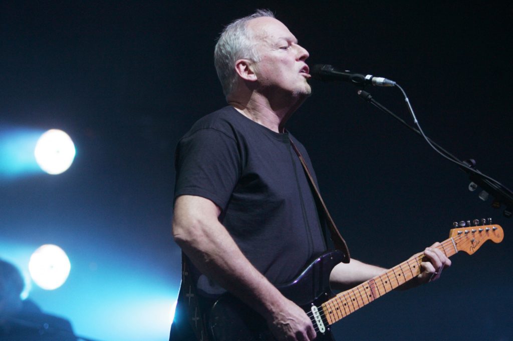 David Gilmour lors d'un concert 
