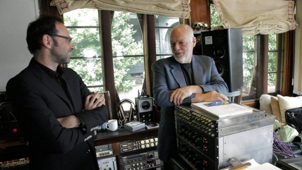Michaël Boumendil et David Gilmour, en train de travailler à Londres.